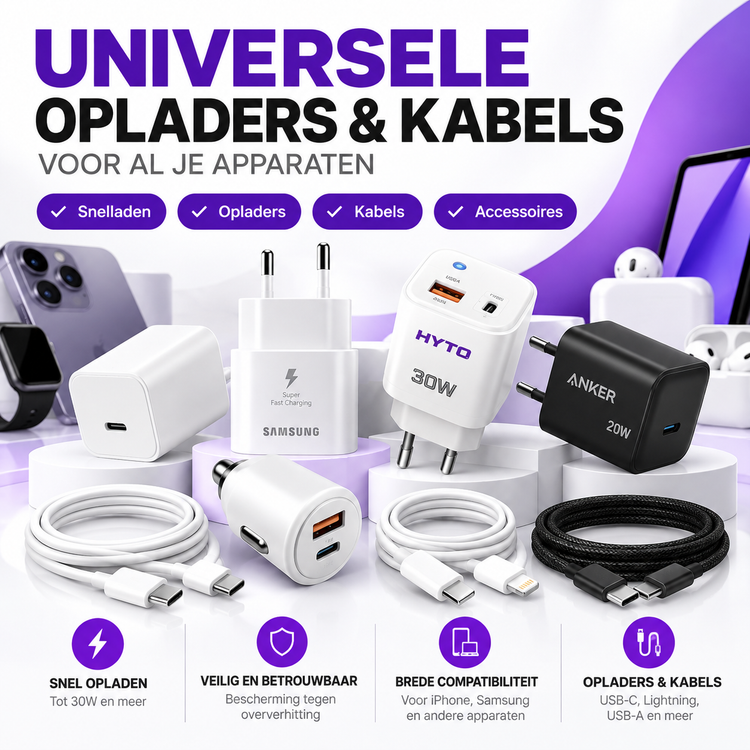 Universele Opladers & Kabels