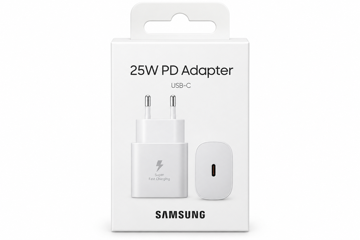 Voorkant Samsung 25W USB-C PD-adapterverpakking