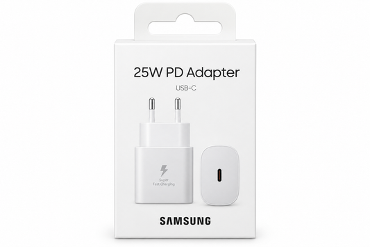 Voorkant Samsung 25W USB-C PD-adapterverpakking