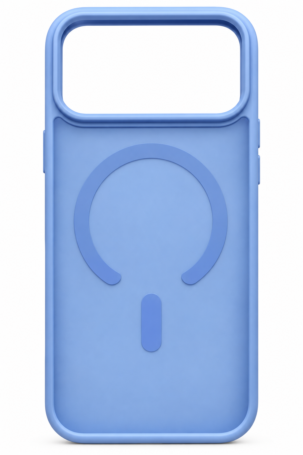 Achterzijde van blauw Screen Armor MagAir-hoesje met magnetische ring