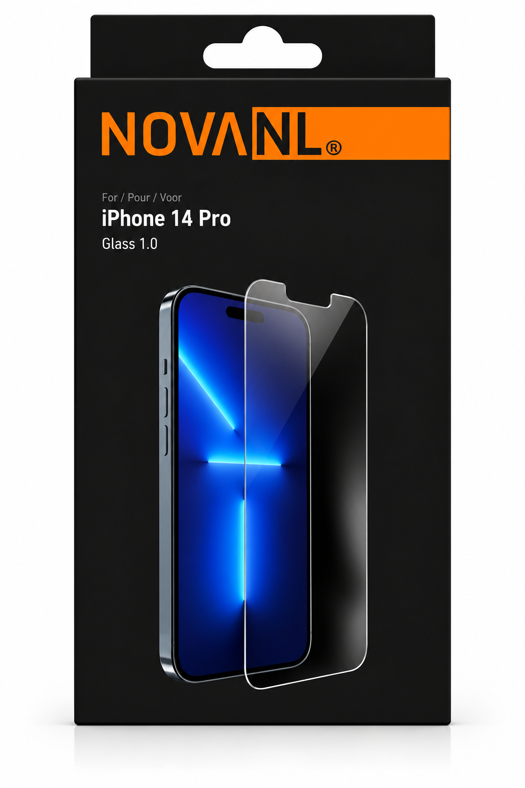 NOVANL Tempered Glass Screenprotector – iPhone 14 Pro – Case Friendly