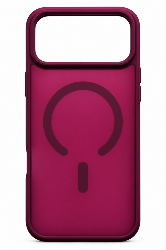 Achterzijde van paars Screen Armor MagAir-hoesje met magnetische ring