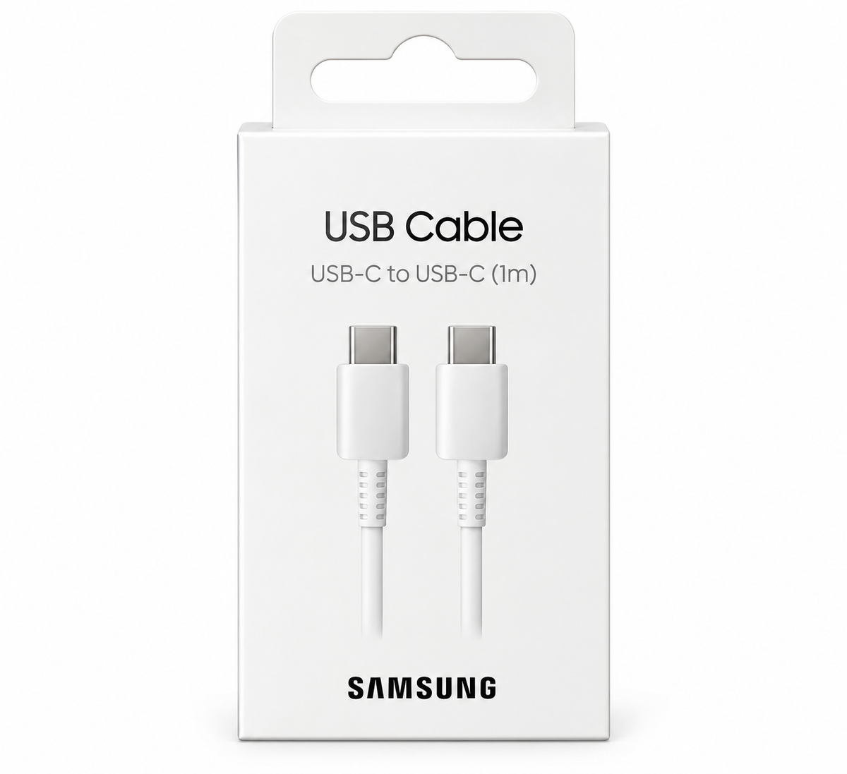 Voorkant Samsung USB-C naar USB-C kabelverpakking van 1 meter