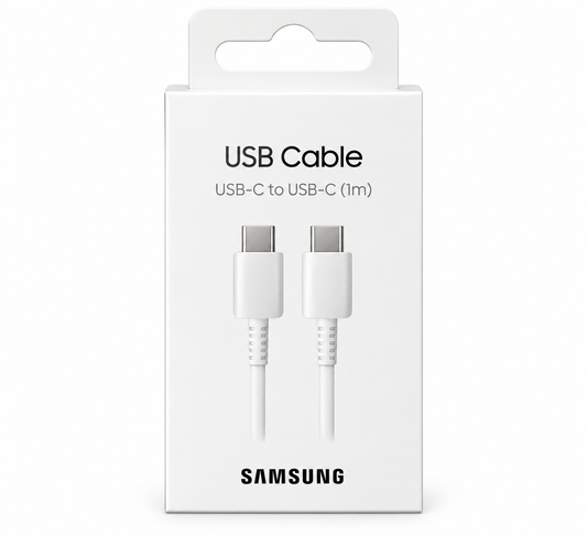 Voorkant Samsung USB-C naar USB-C kabelverpakking van 1 meter