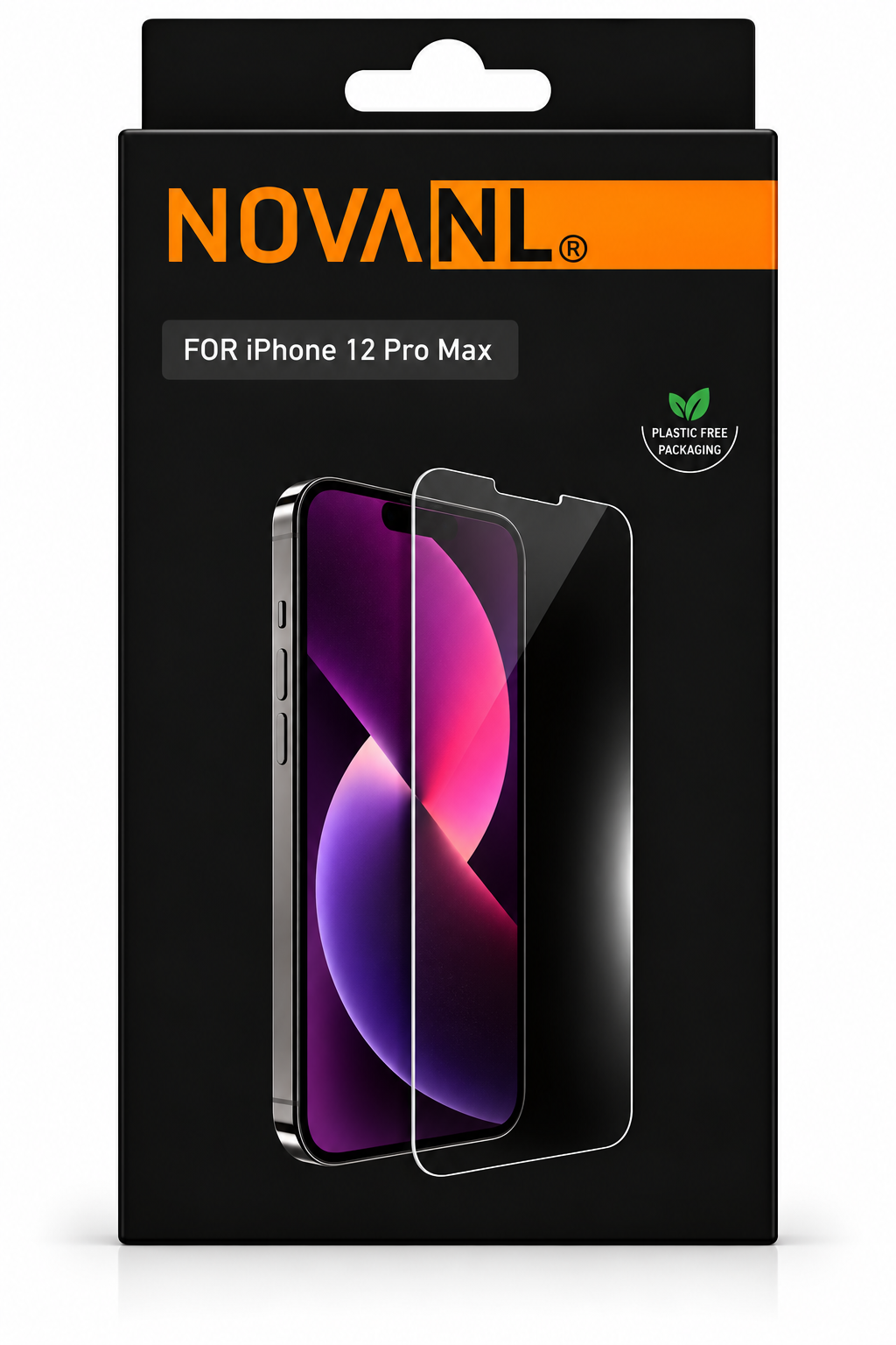 NOVANL Tempered Glass Screenprotector – iPhone 12 Pro Max – Case Friendly