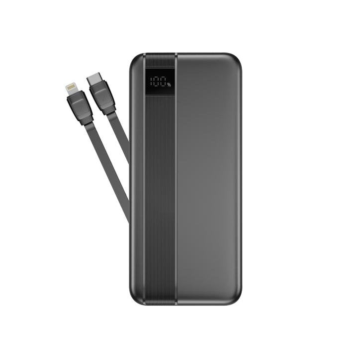 NOVANL PowerUp 10.000 mAh Dual Cable Power Bank By Phone-Cover
